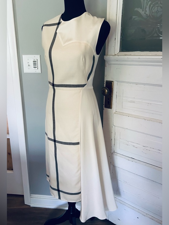 3.1 Phillip Lim Dresses & Skirts - 3.1 Phillip Lim ‘Shadow’ Wool & Silk Cocktail Dress, Ivory with Black Windowpane